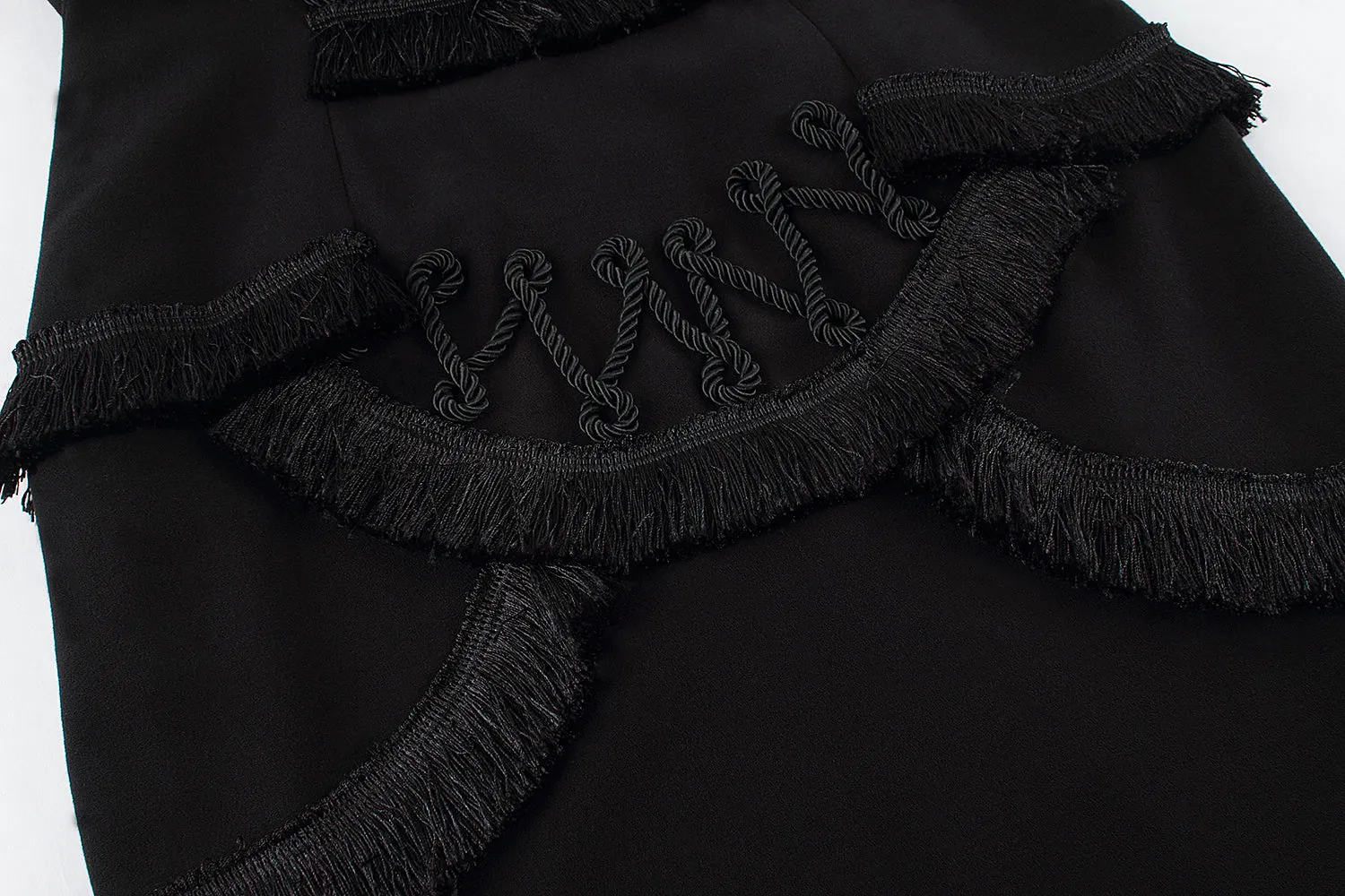 Embellished Fringe Dress