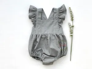 Embroidery Jasmijn Bubble Romper- Mint