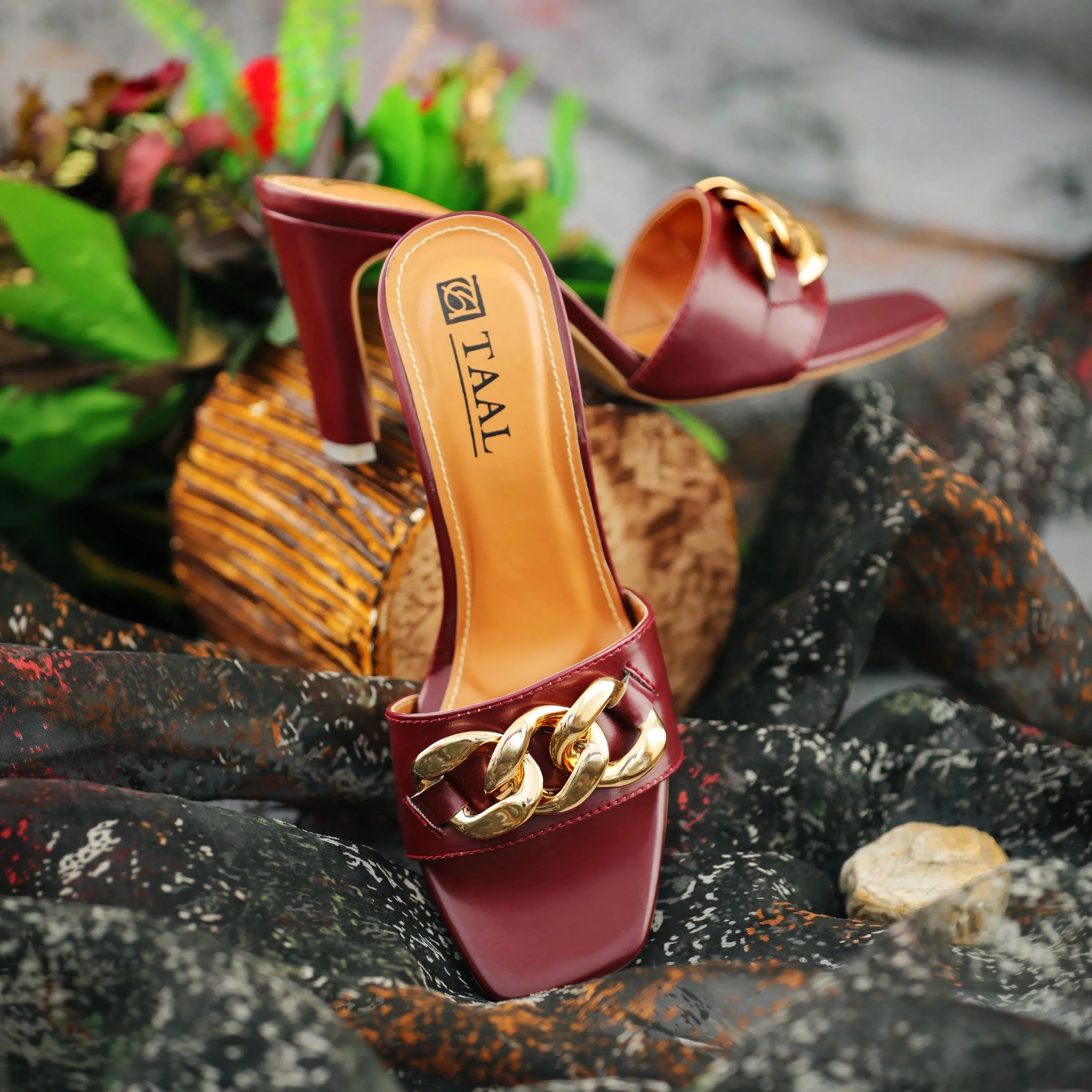 Fable Maroon Women Heels