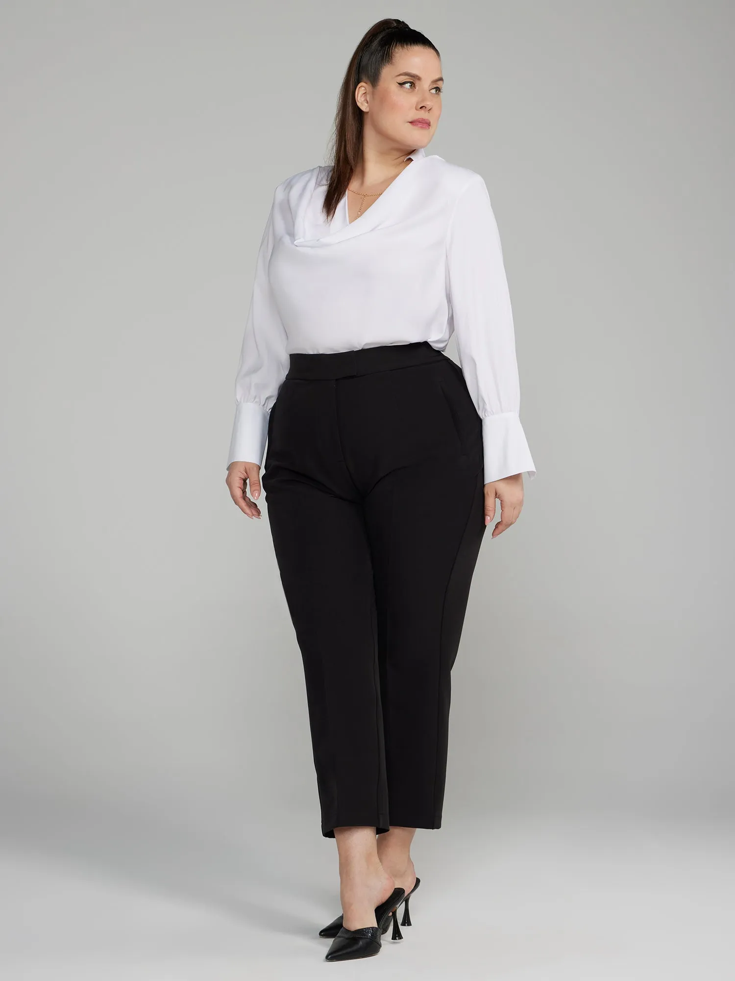 Fashion To Figure - The Liris High Rise Tapered Leg Pants - Short Length