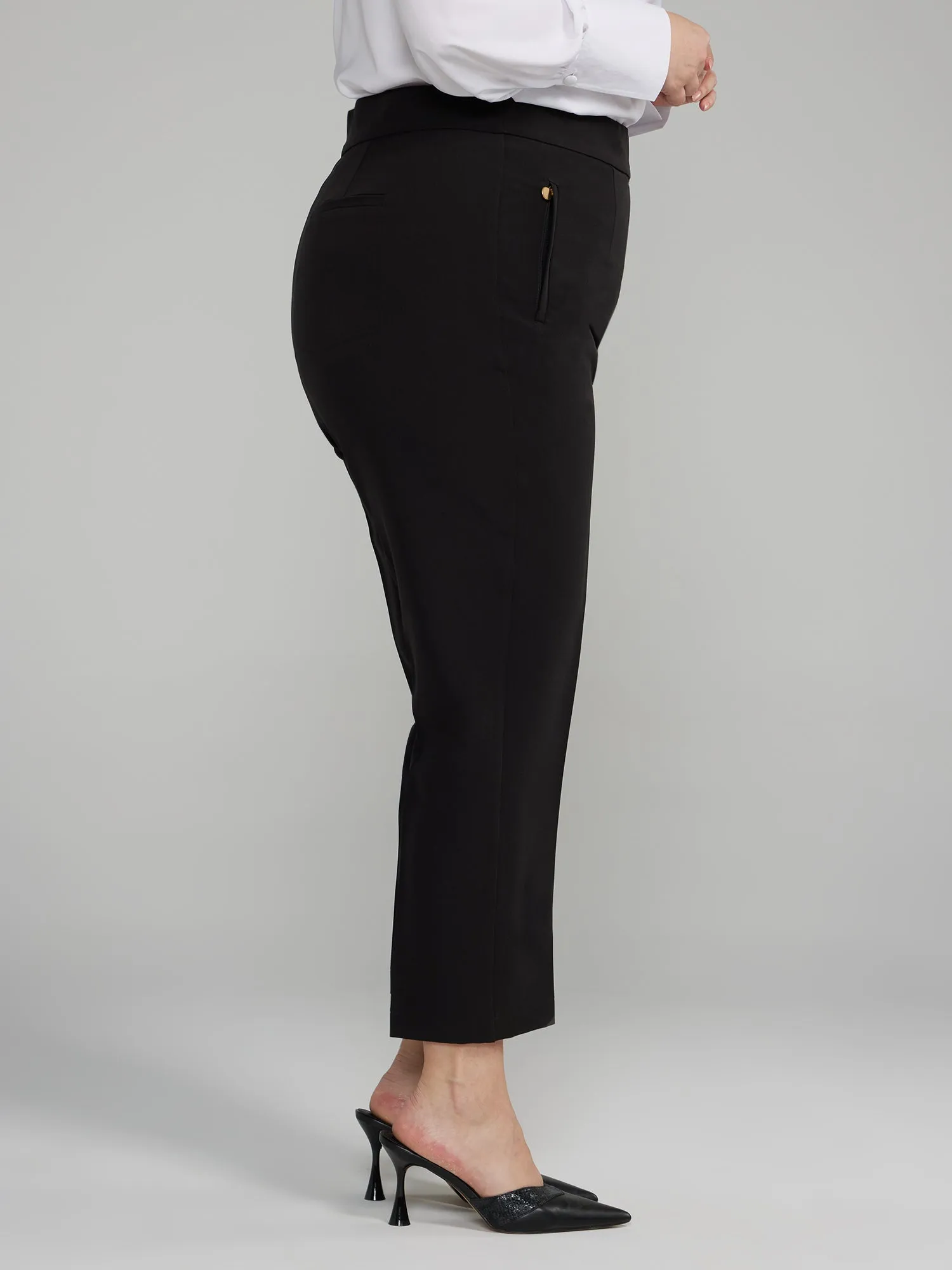 Fashion To Figure - The Liris High Rise Tapered Leg Pants - Short Length
