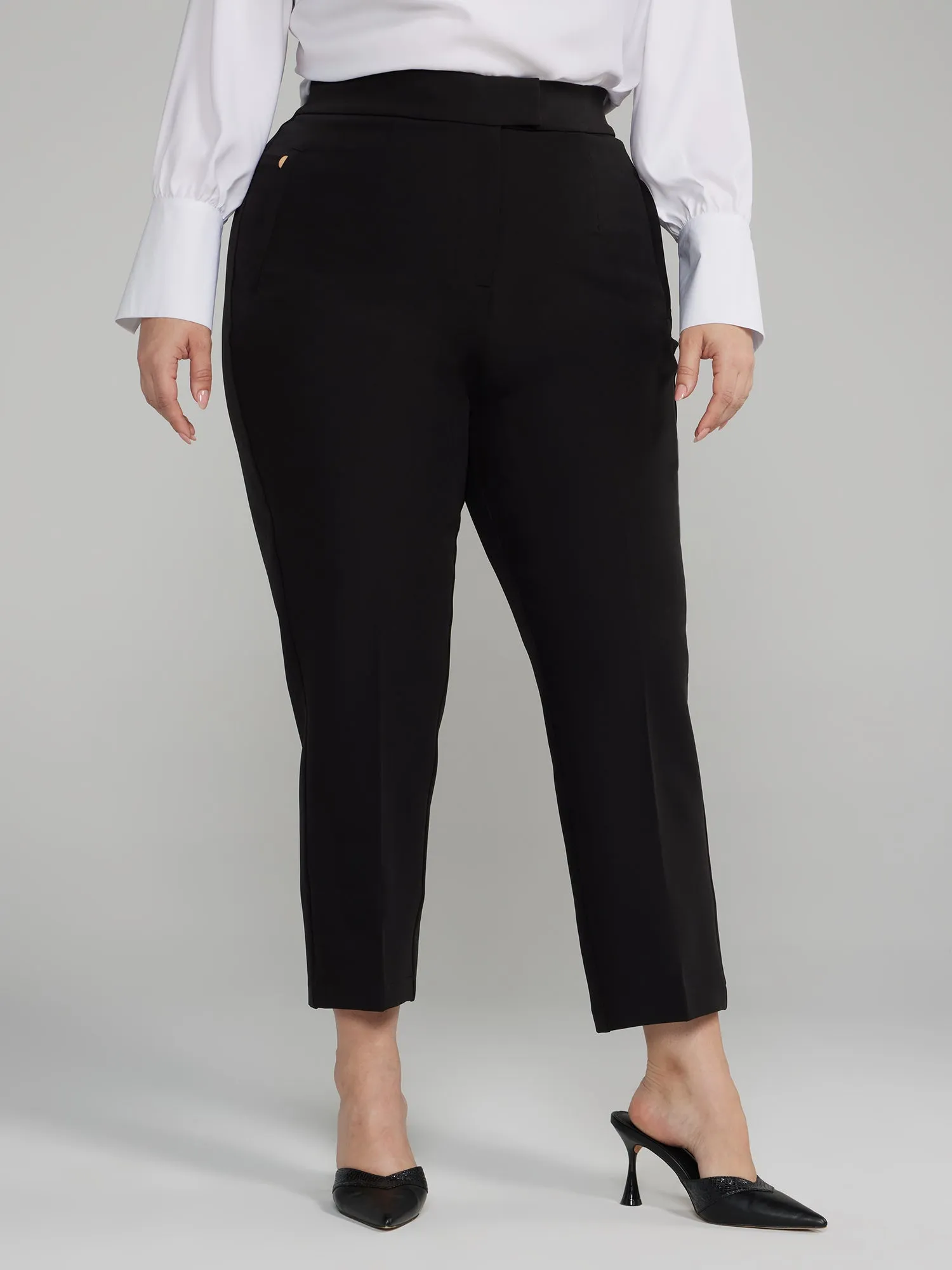 Fashion To Figure - The Liris High Rise Tapered Leg Pants - Short Length