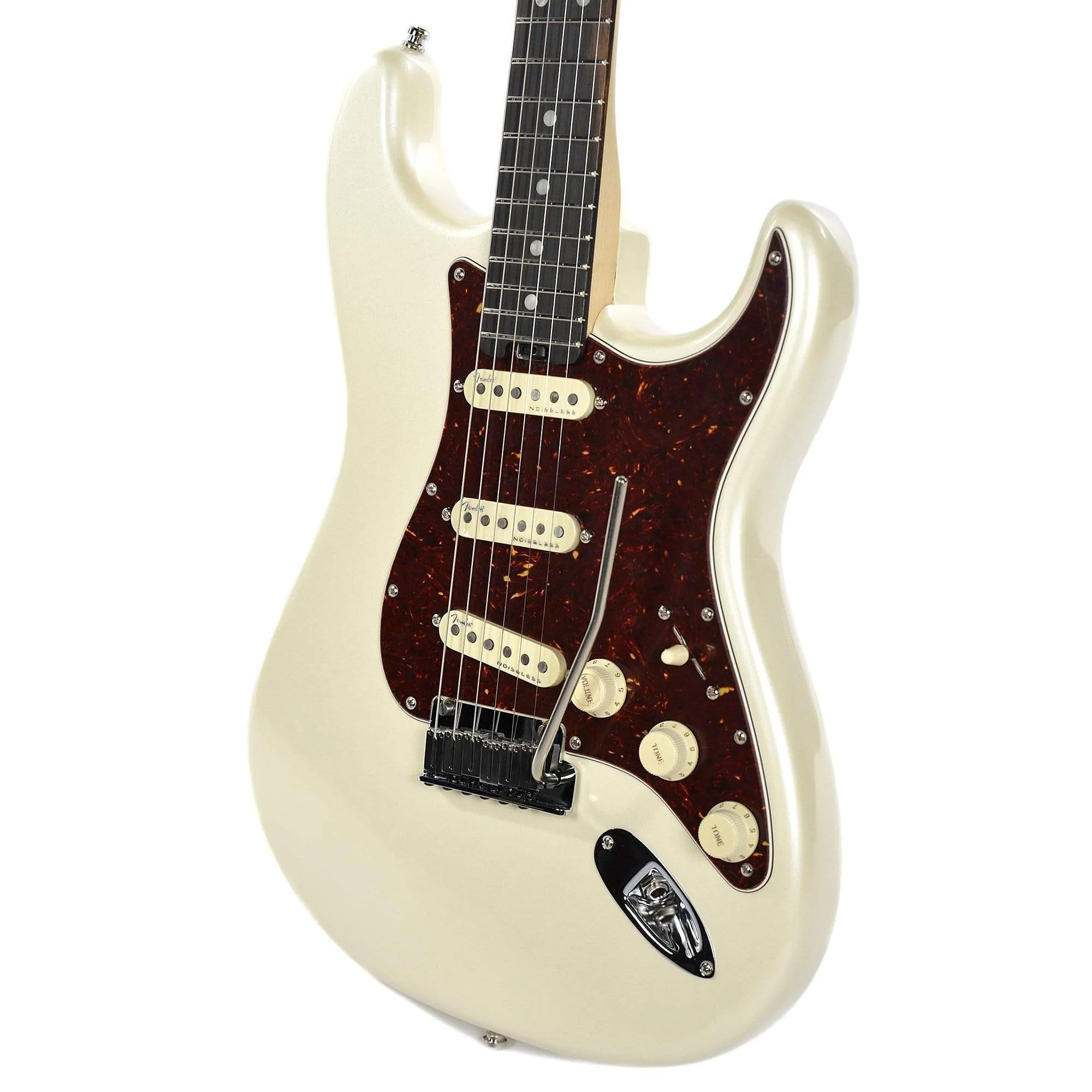 Fender American Elite Stratocaster EB Olympic Pearl w/Hardshell Case