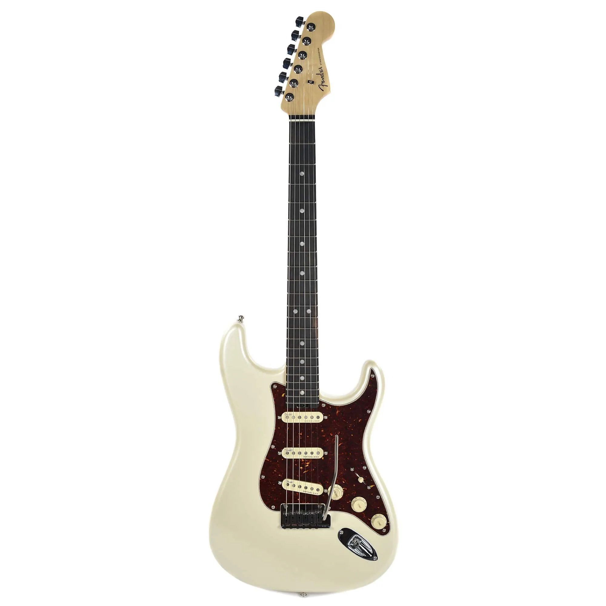 Fender American Elite Stratocaster EB Olympic Pearl w/Hardshell Case