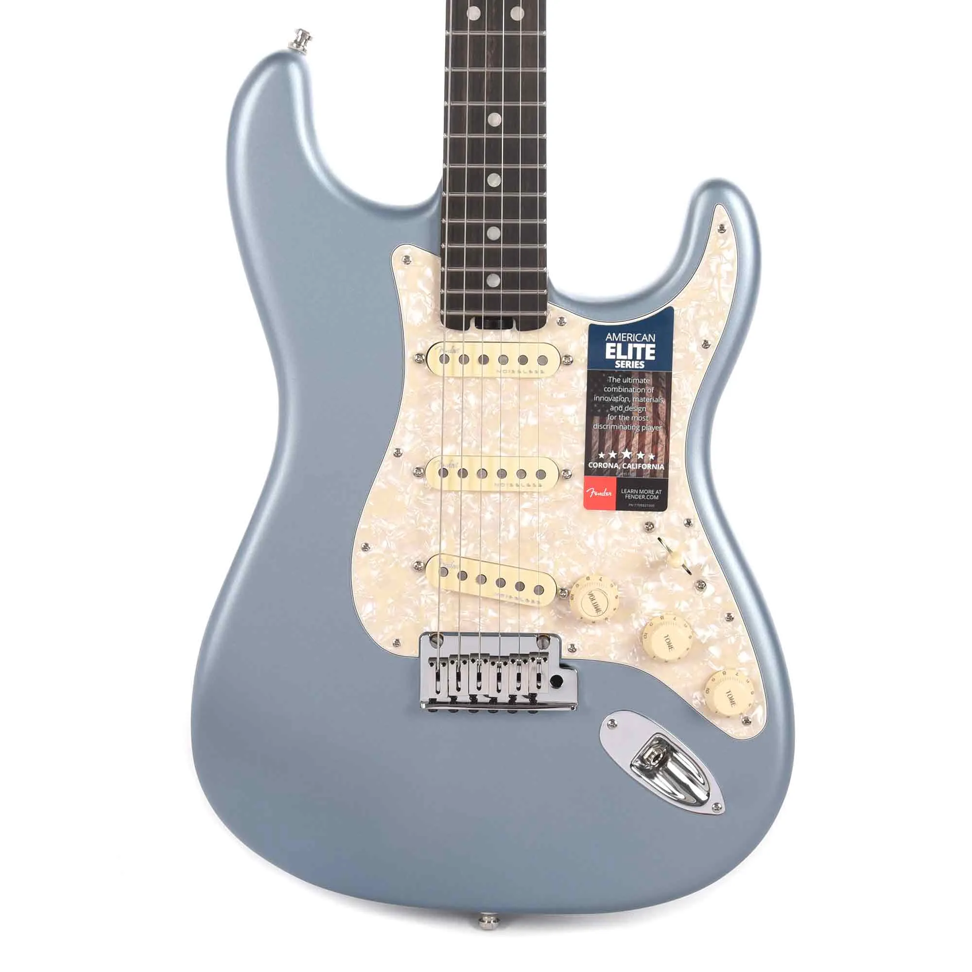 Fender American Elite Stratocaster Satin Ice Blue Metallic