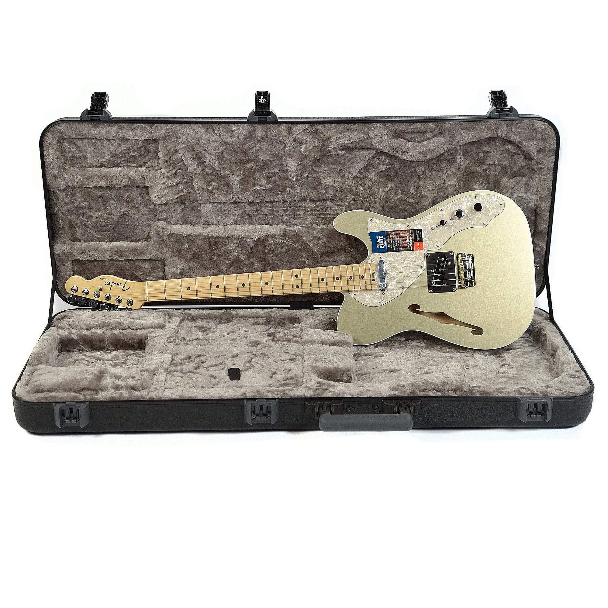 Fender American Elite Telecaster Thinline MN Champagne w/Hardshell Case