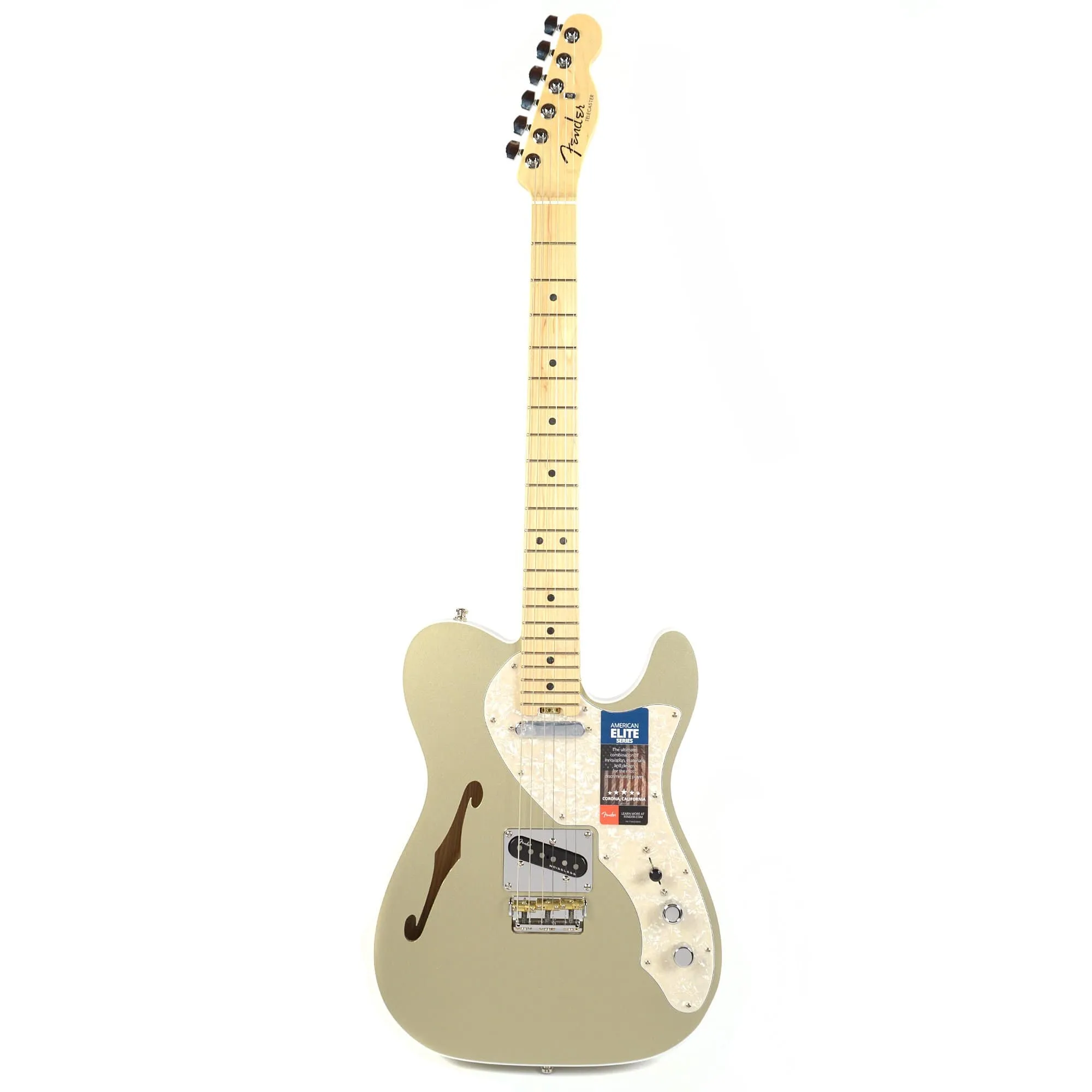 Fender American Elite Telecaster Thinline MN Champagne w/Hardshell Case