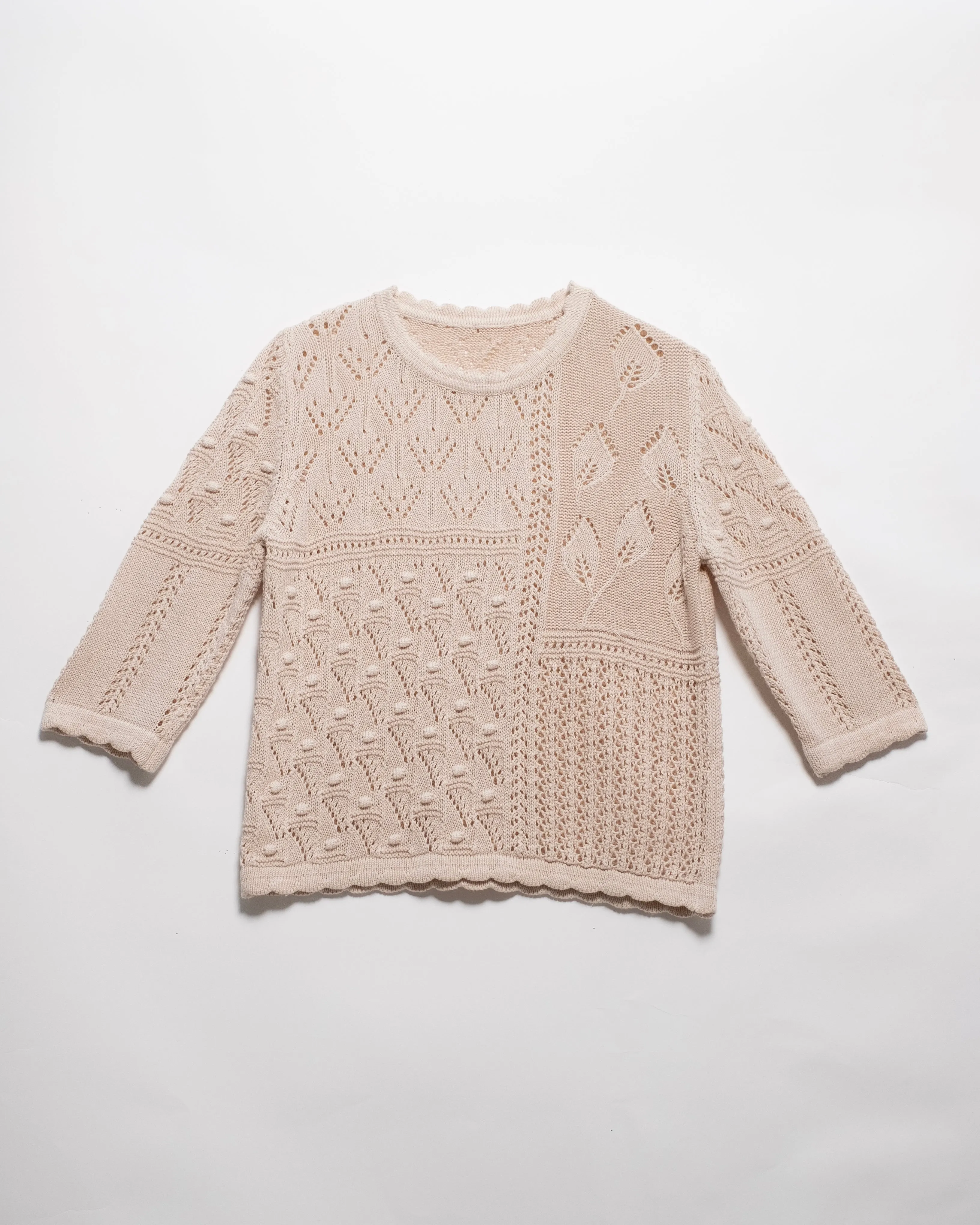 Fine Cotton T-shirt with Floral Pattern