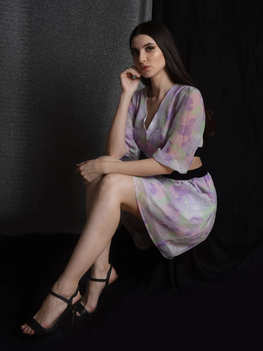 Flawless Letest Multicolour Cutout Dress For Women  | JOLLY