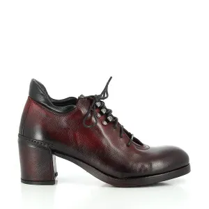 Forte W198800 Burgundy Lace-Up Ankle Boots