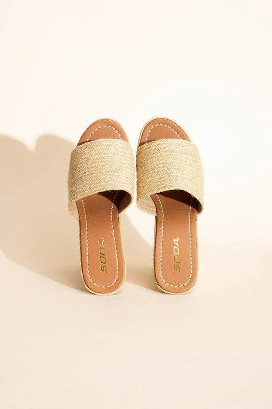 Fortune Dynamic Bounty-S Wedge Platform Open Toe Heels