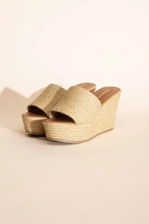 Fortune Dynamic Bounty-S Wedge Platform Open Toe Heels