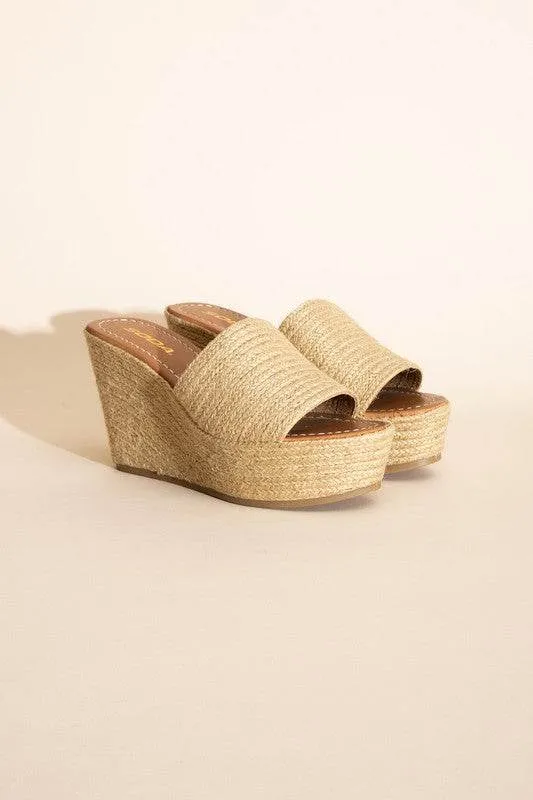 Fortune Dynamic Bounty-S Wedge Platform Open Toe Heels