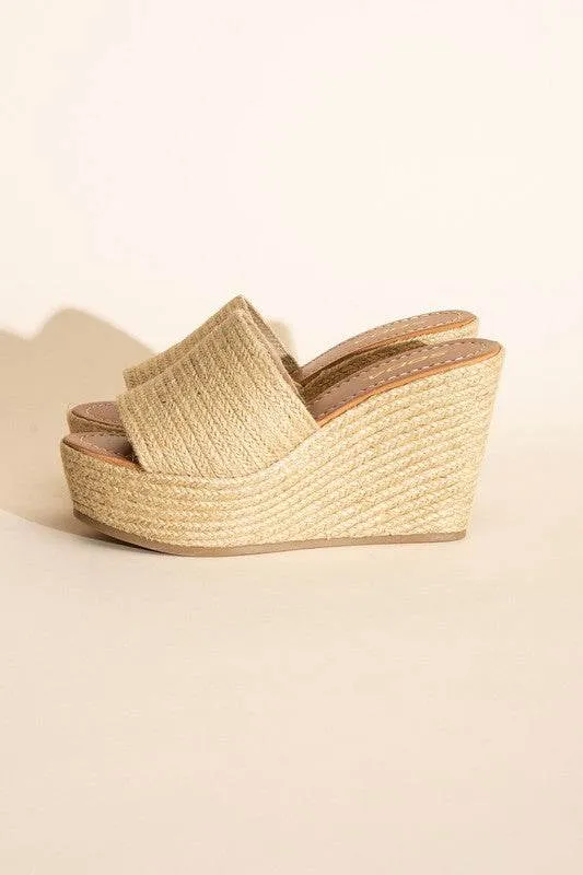 Fortune Dynamic Bounty-S Wedge Platform Open Toe Heels