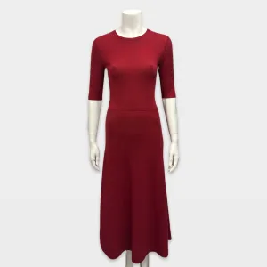 Gabriela Hearst Red Wool Dress