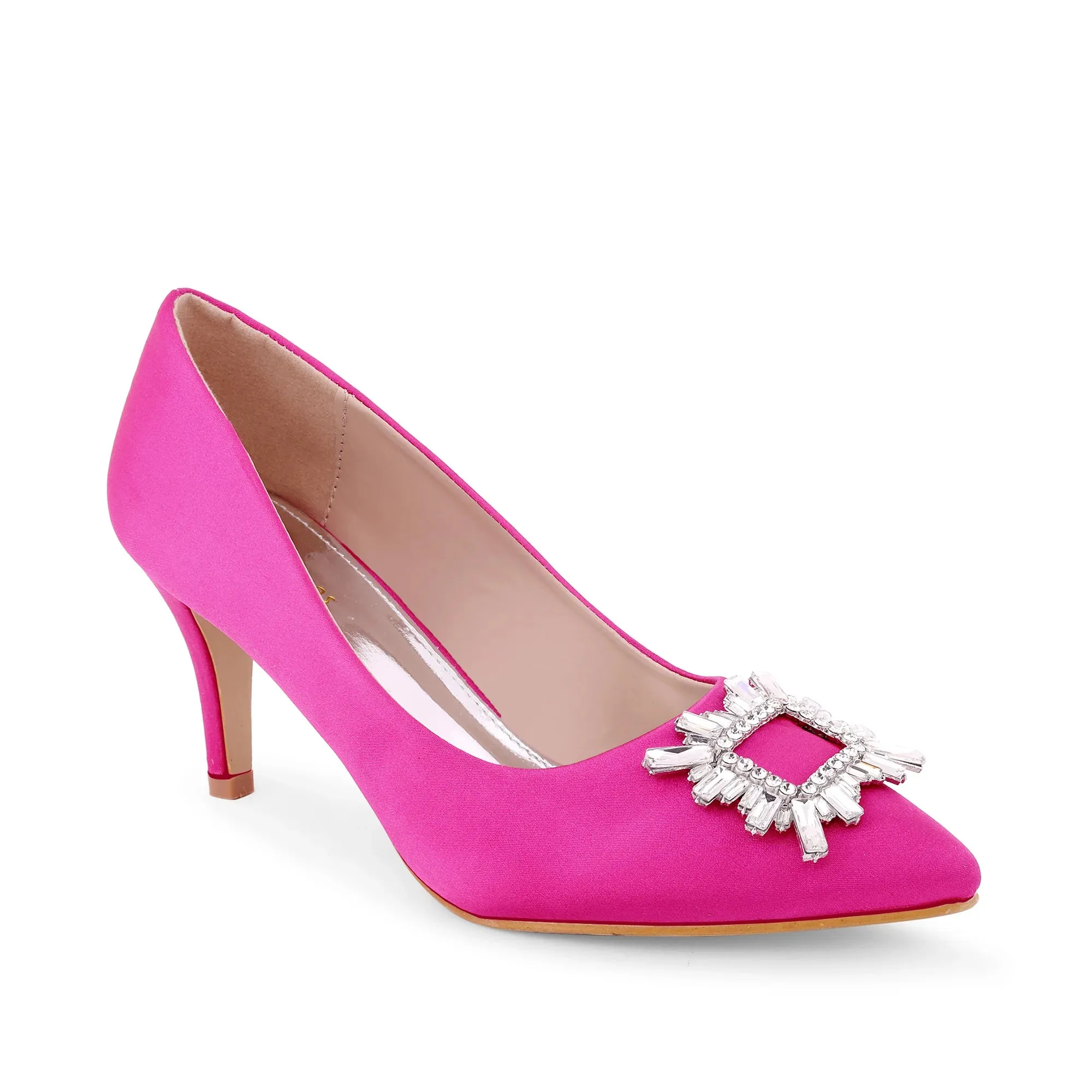 Gaga Crystal Broach Pumps