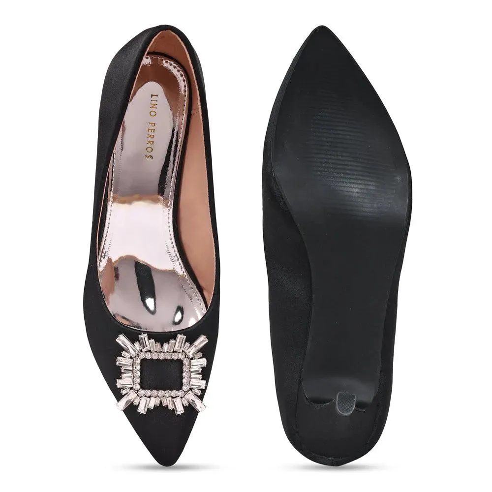 Gaga Crystal Broach Pumps
