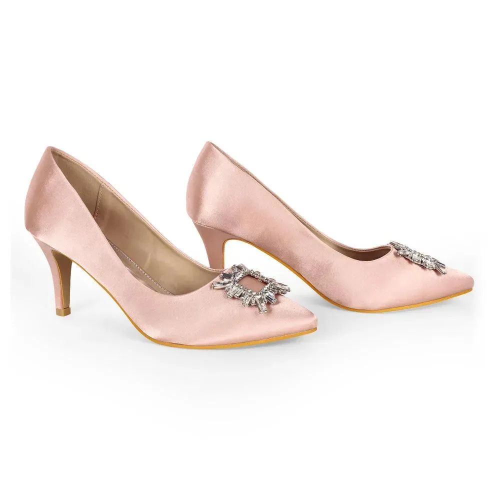 Gaga Crystal Broach Pumps