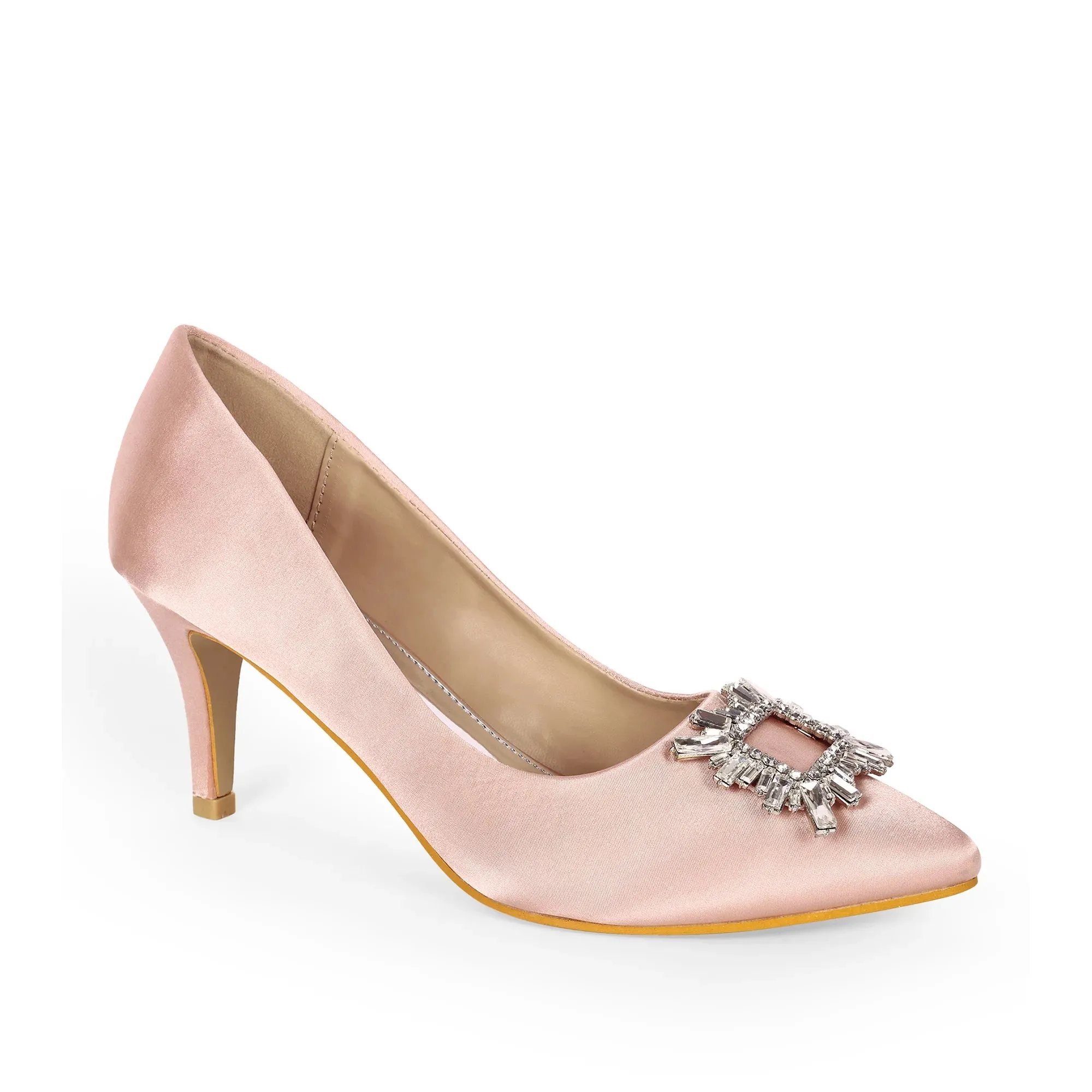 Gaga Crystal Broach Pumps