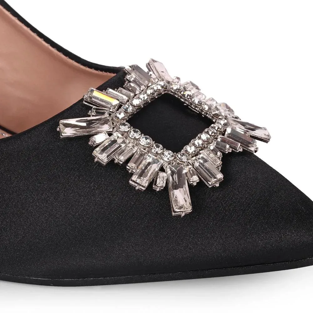 Gaga Crystal Broach Pumps
