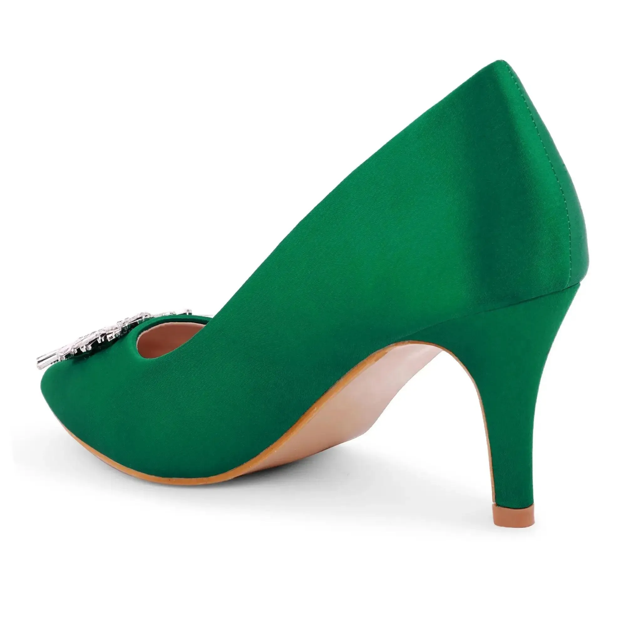 Gaga Crystal Broach Pumps
