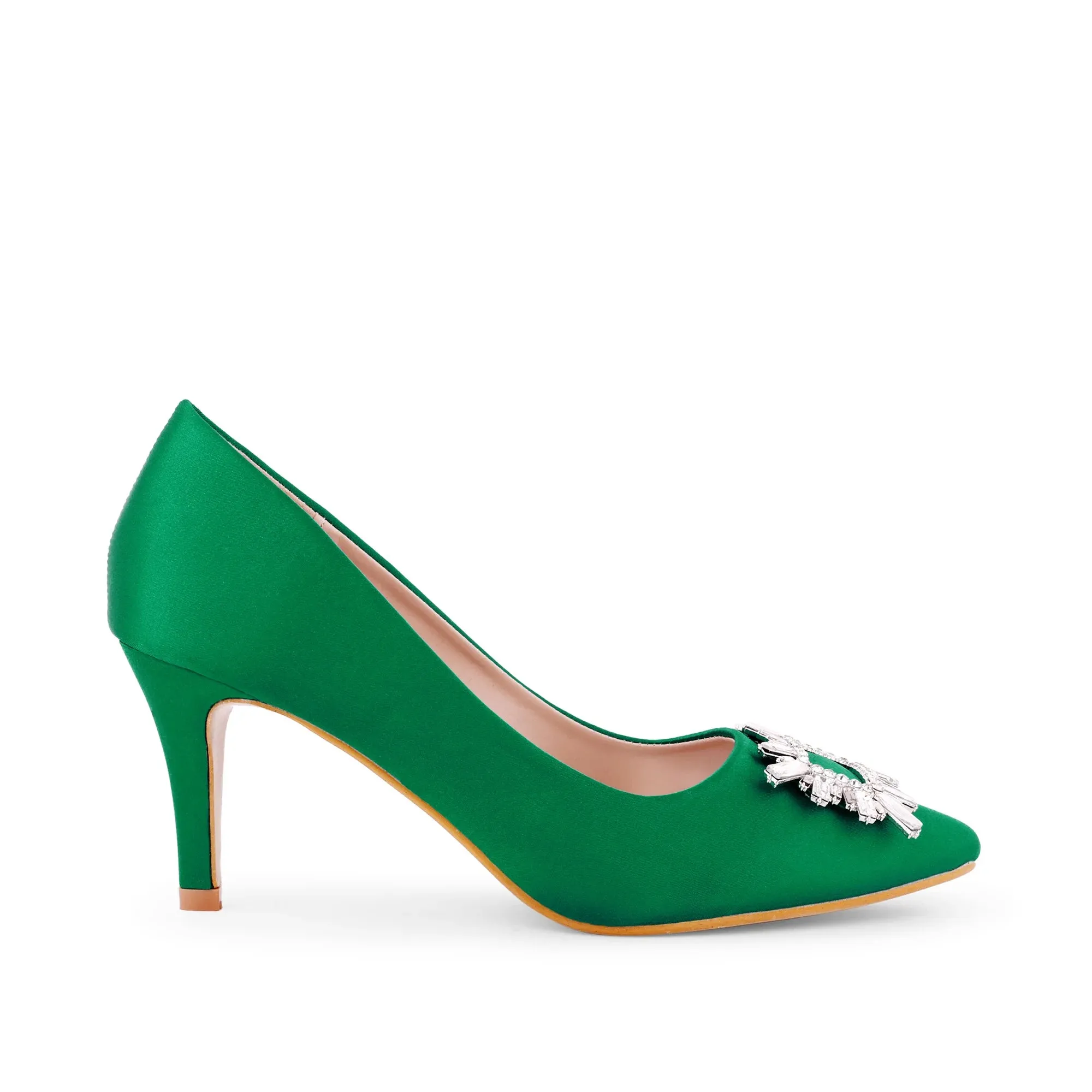 Gaga Crystal Broach Pumps