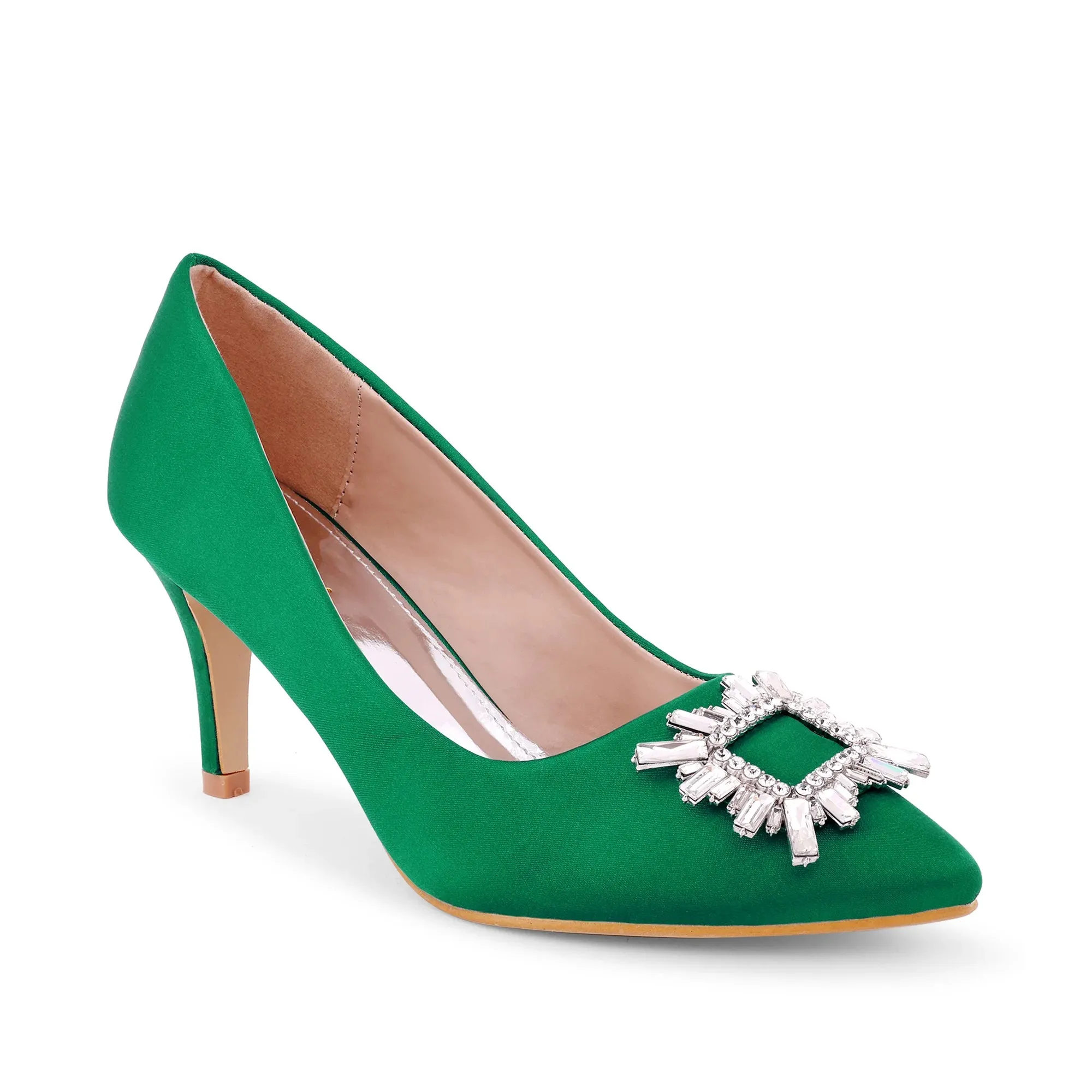 Gaga Crystal Broach Pumps