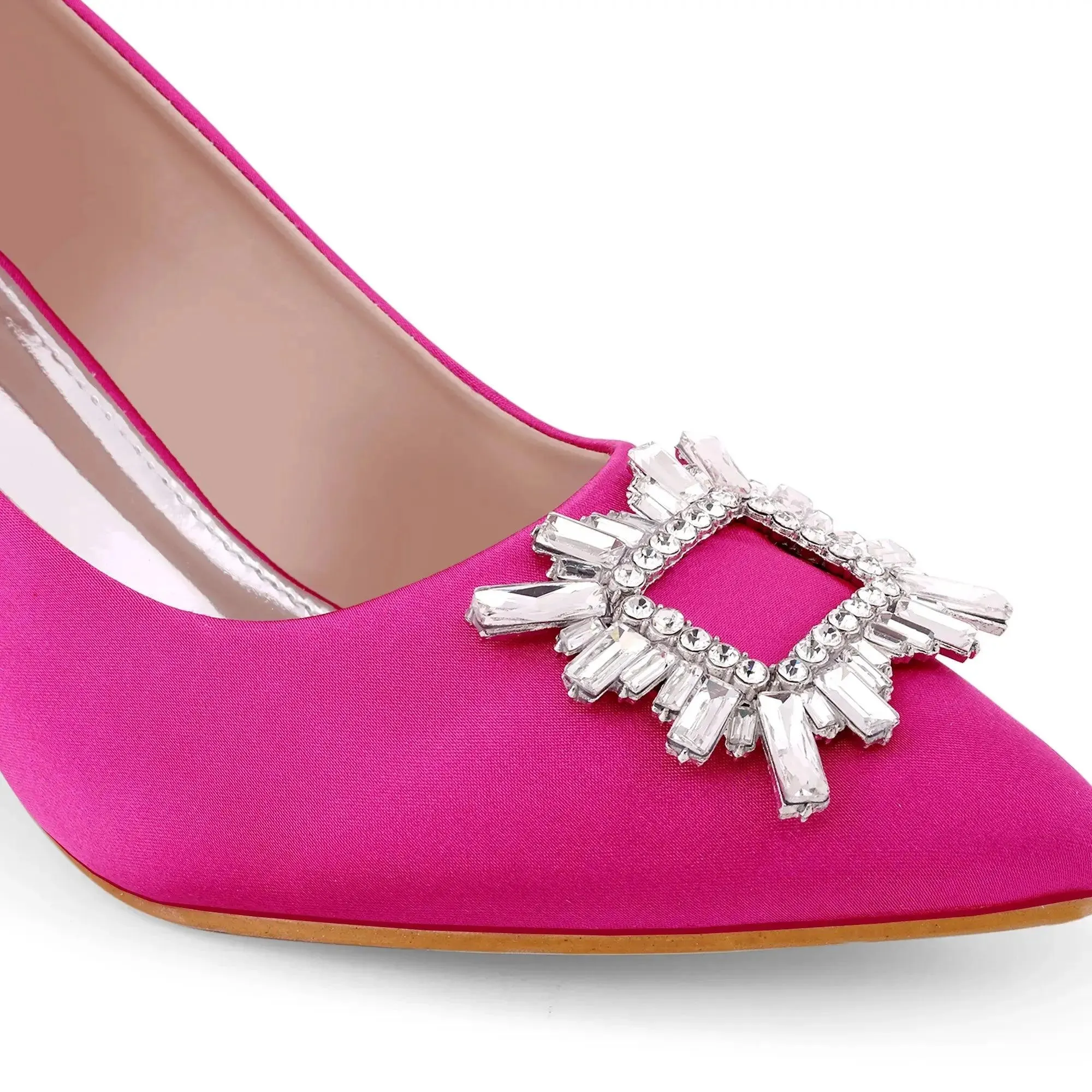 Gaga Crystal Broach Pumps