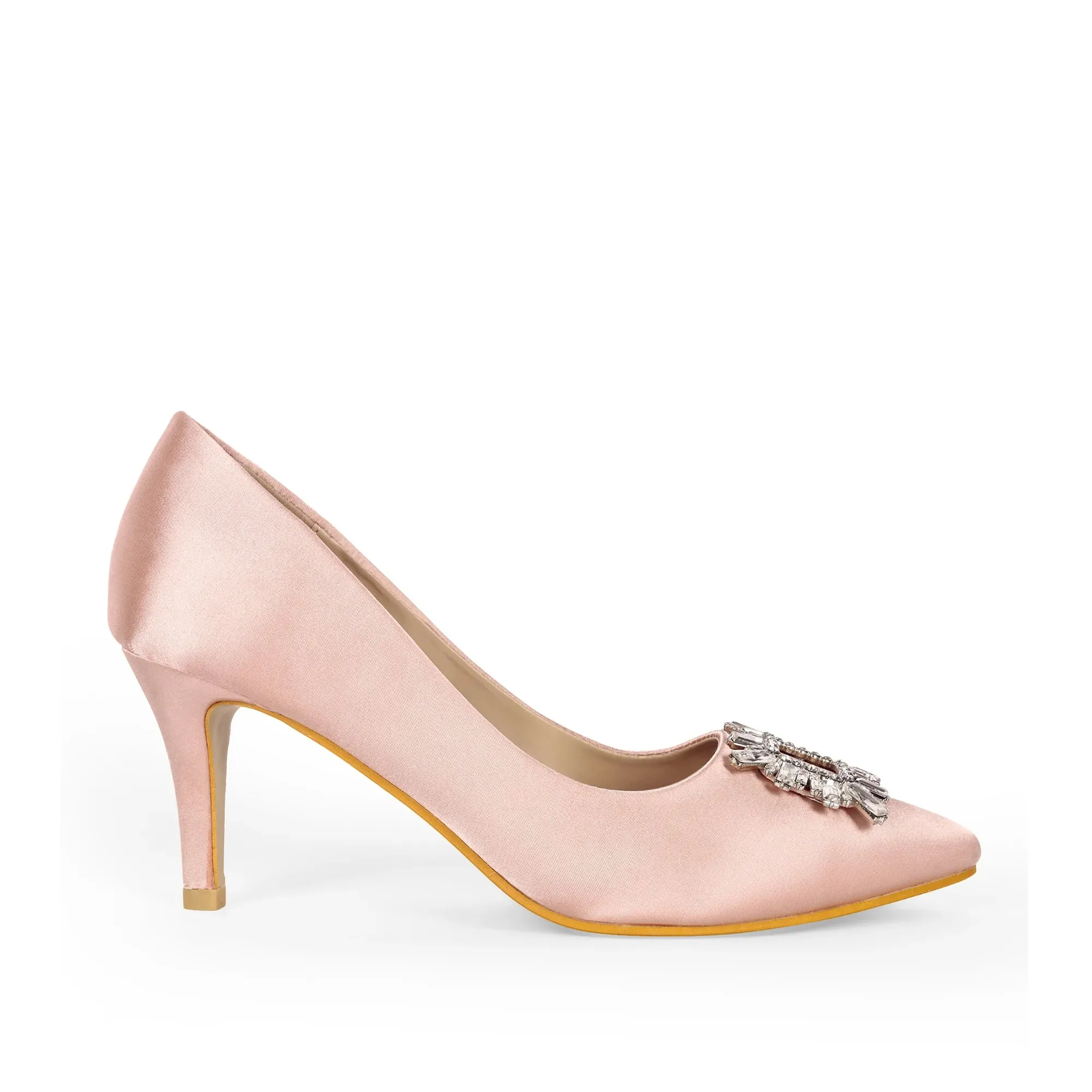 Gaga Crystal Broach Pumps