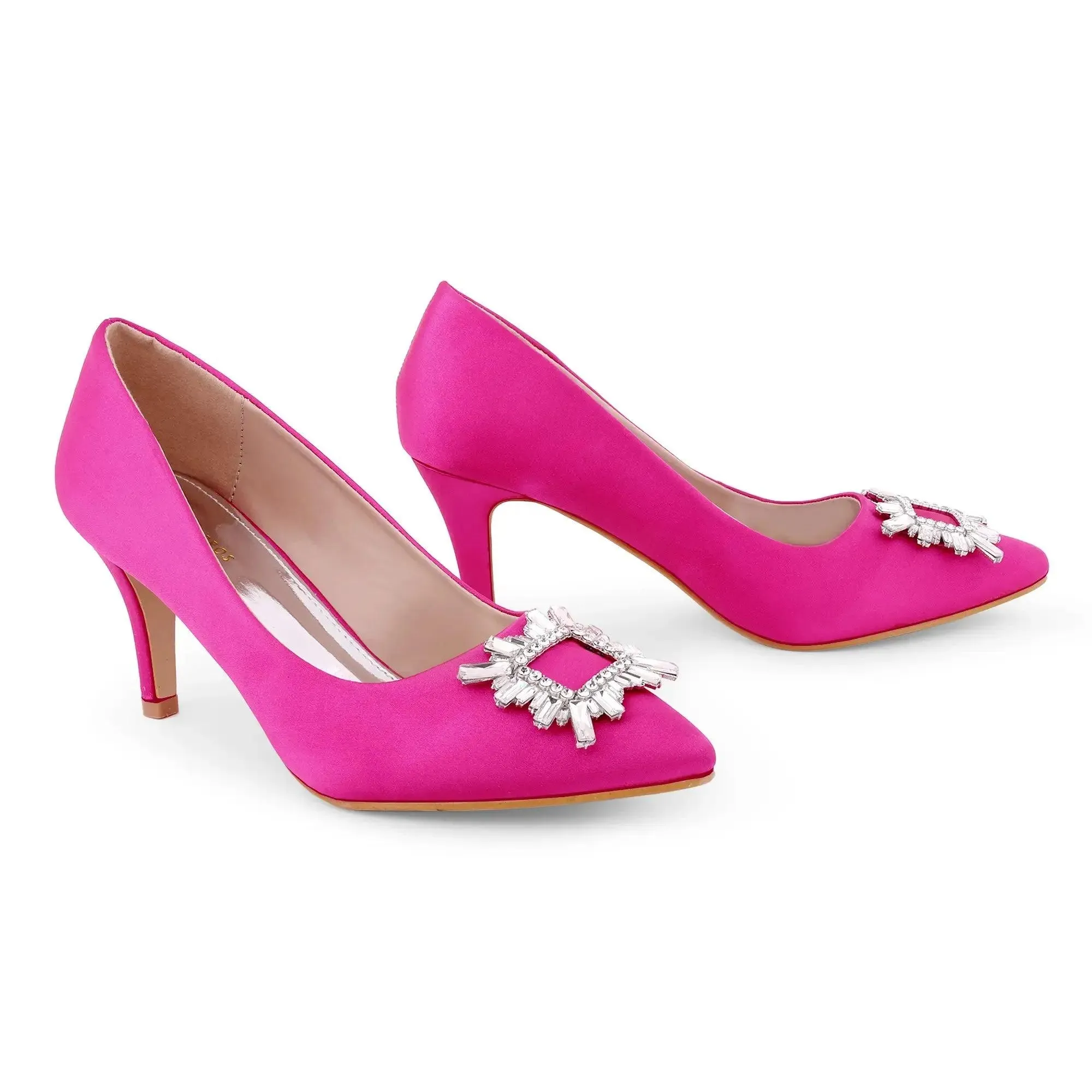 Gaga Crystal Broach Pumps