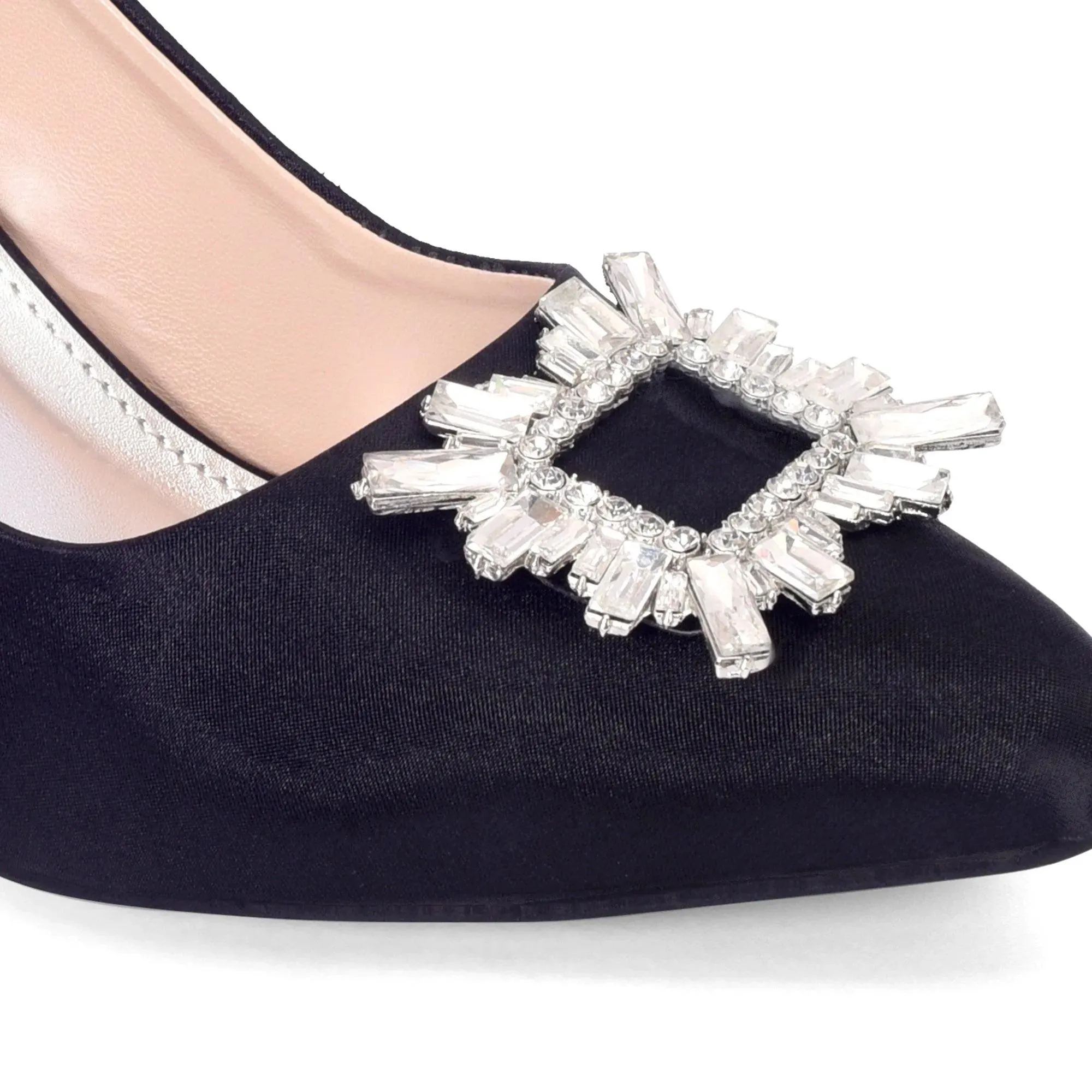Gaga Crystal Broach Pumps