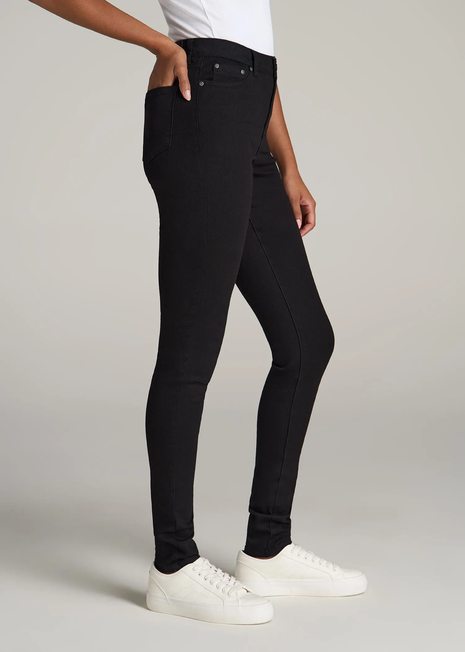 Georgia HIGH RISE SKINNY Tall Women's Jean in Black