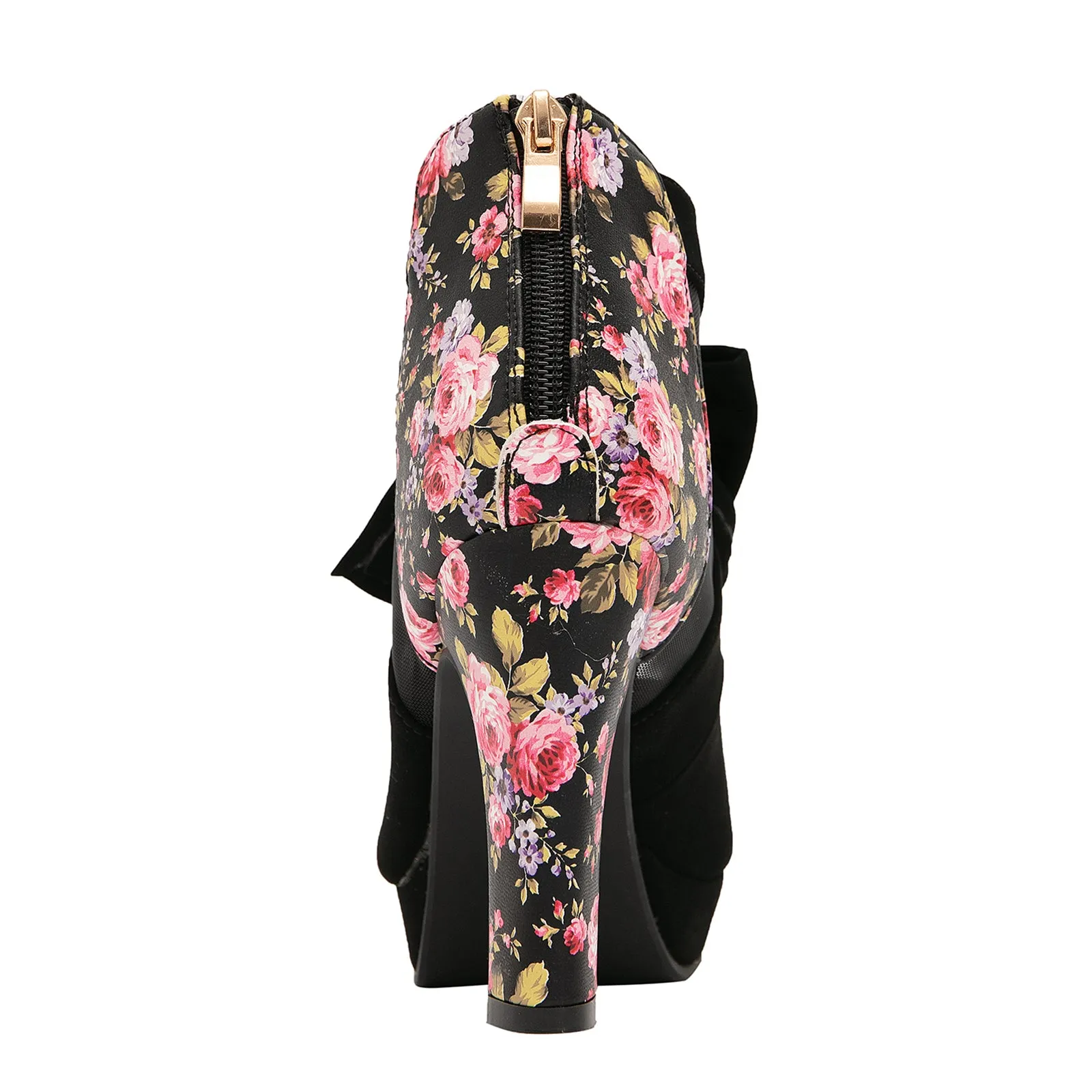 getmorebeauty Open Toe Women flower figure Platform High Heel Shoes Bows Strappy Sandals perfet for wedding/date/night/danceing