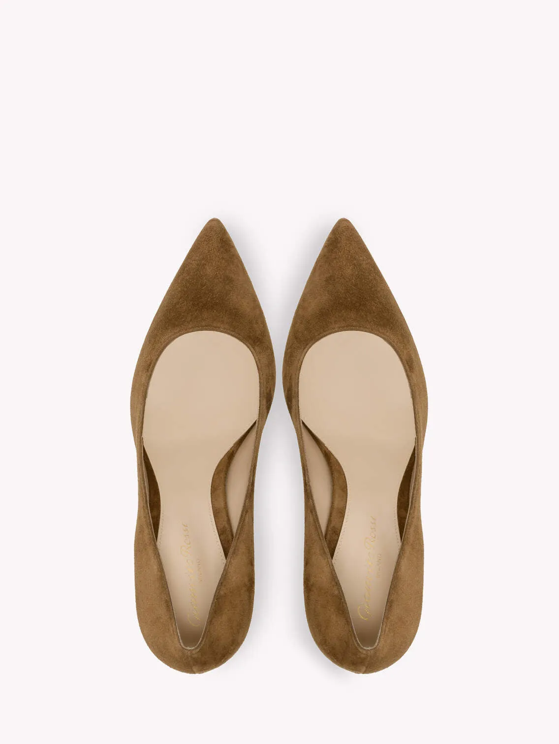 GIANVITO ROSSI PIPER PUMP 85 COGNAC