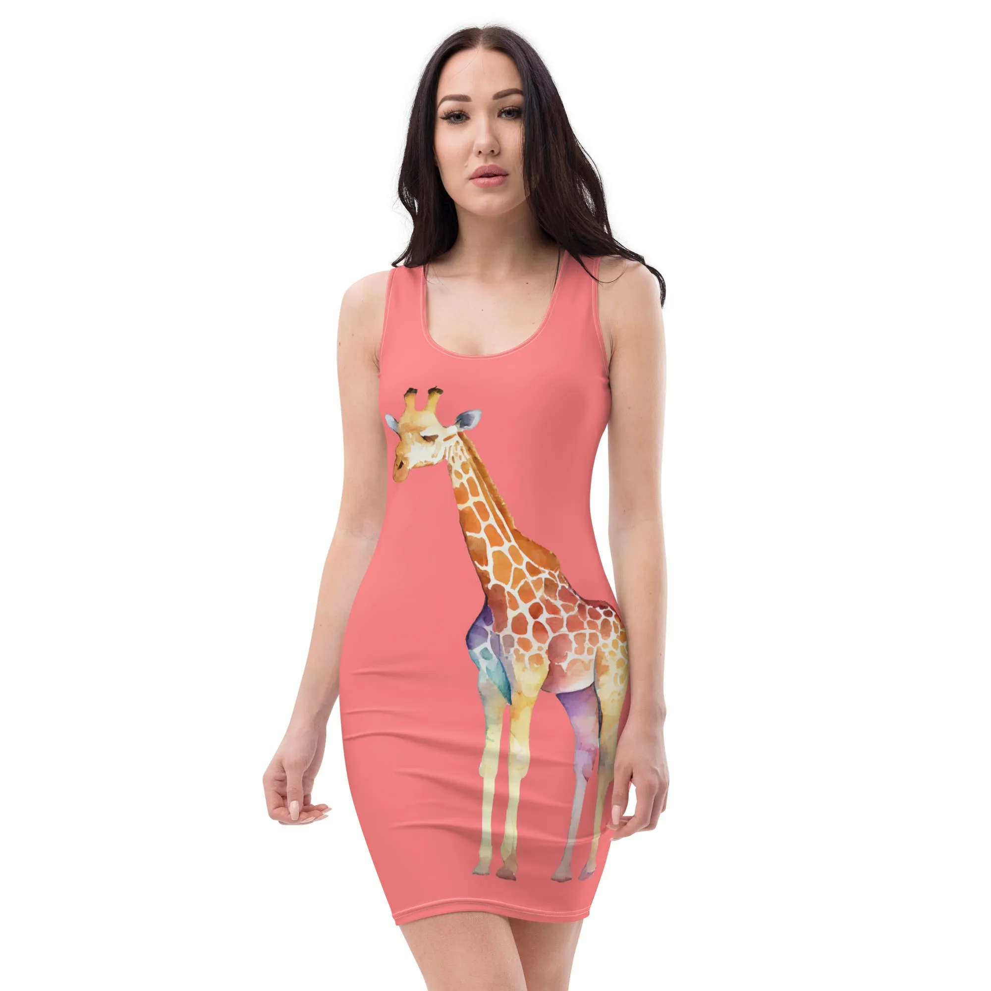 Giraffe Glamour Summer Dress for Animal Lovers, lioness-love