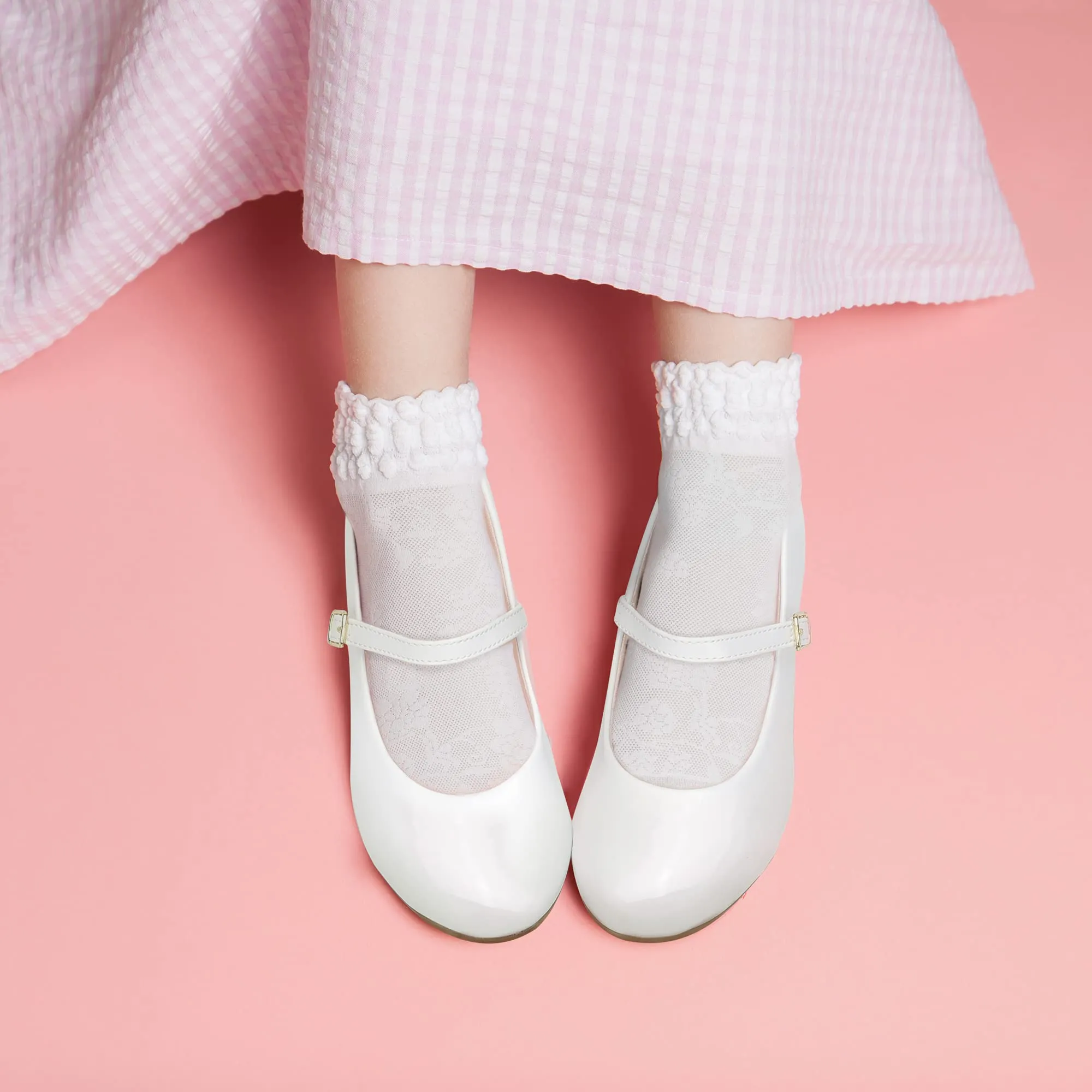 Girls Mary Jane Dress Shoes - Princess Ballerina Flats Low Heels for School Party Wedding, Back to School Shoes for Girls (Little Kid/Big Kids)