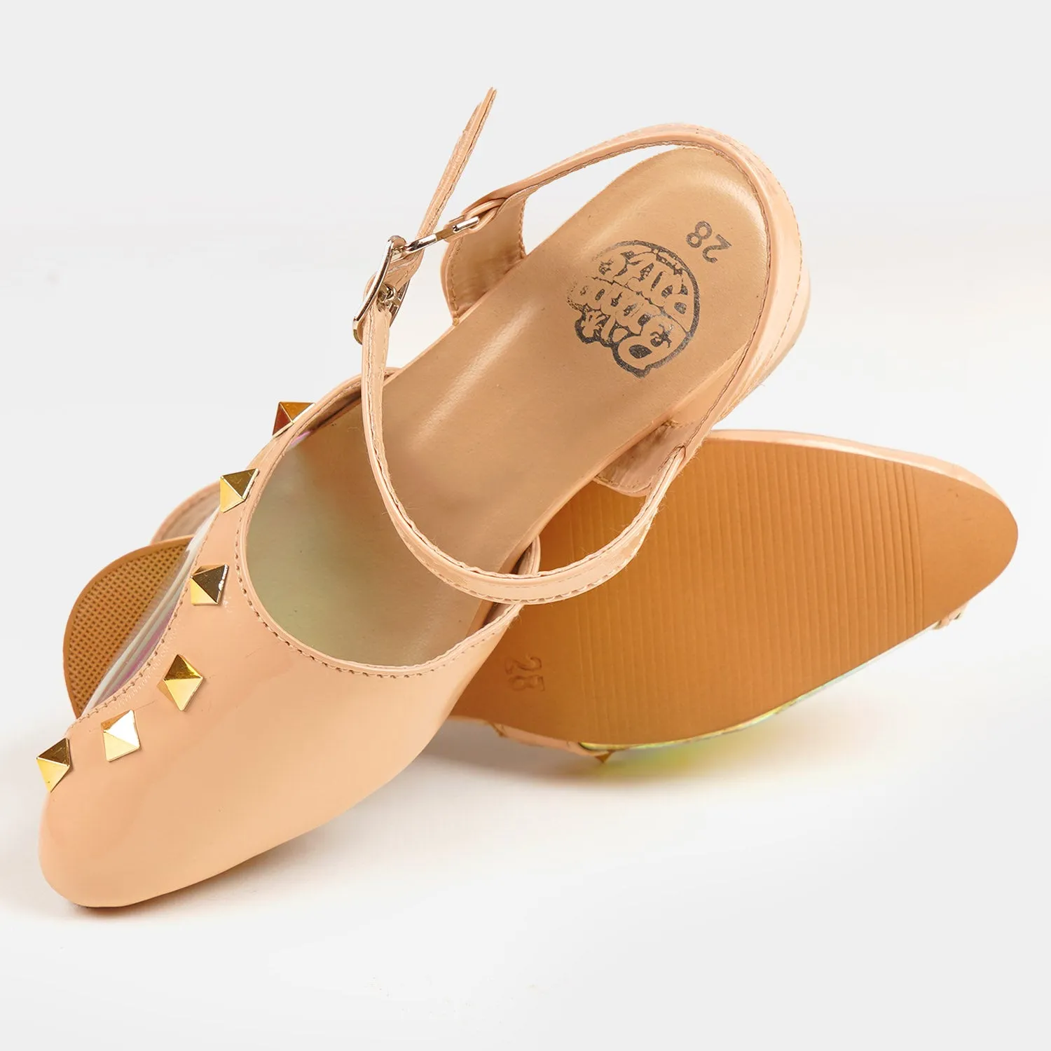 Girls Pump Heels 456-5 - BEIGE