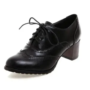 Girsby- Retro vintage vegan leather booties for women