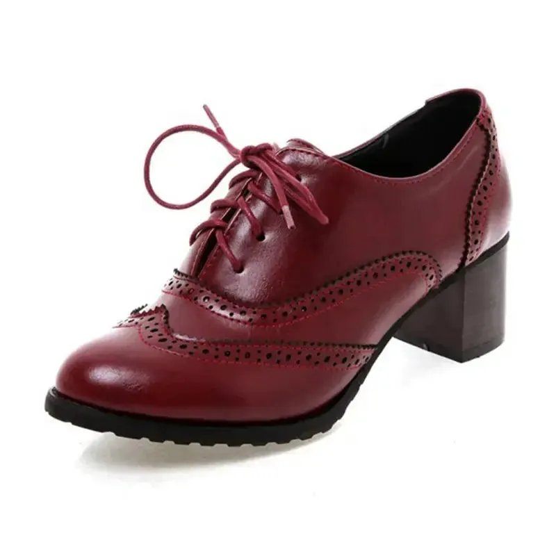 Girsby- Retro vintage vegan leather booties for women