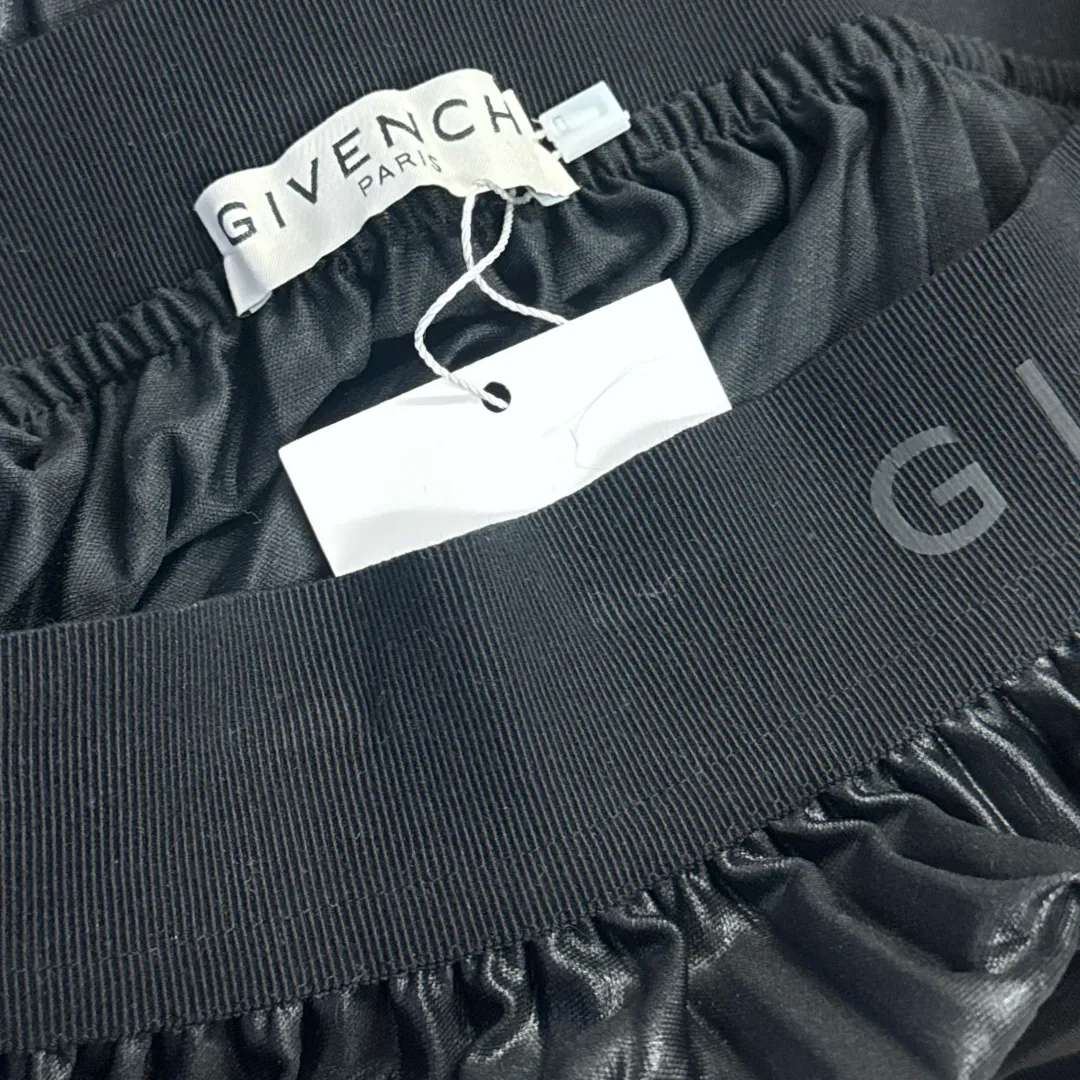 Givenchy Black Pleated Midi Skirt