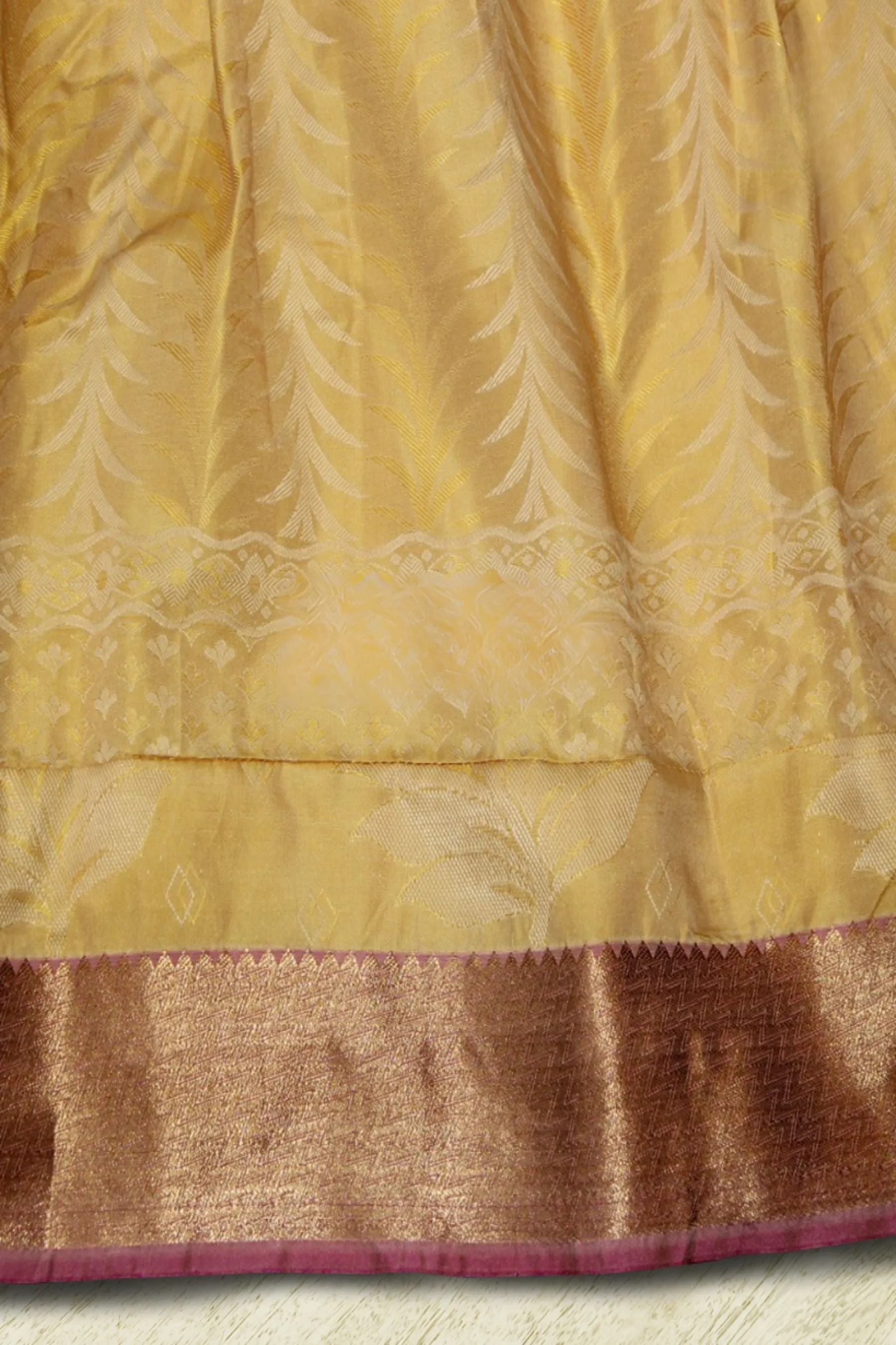 Golden Elegance: Indian Silk Frock for Girls – Stylish and Timeless