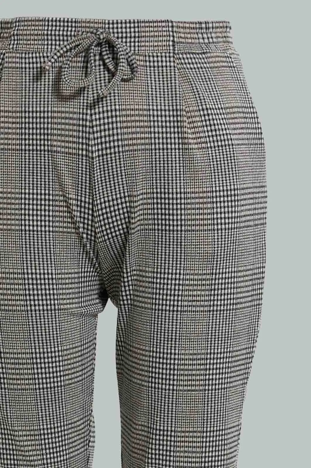 Grey Checkered Trouser