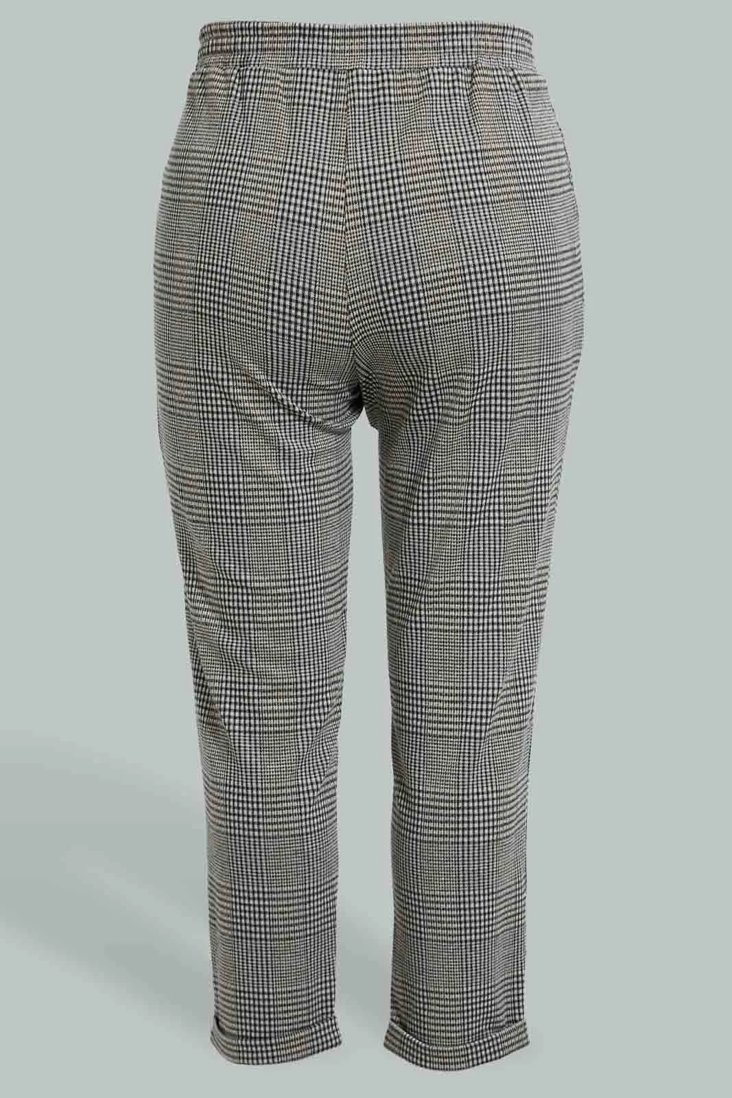 Grey Checkered Trouser