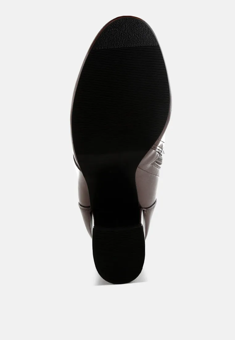 Halara Metallic Pleather Long Boots