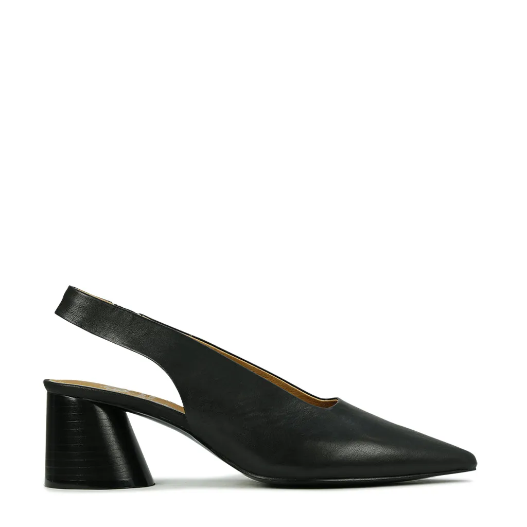 HALES LEATHER SLINGBACK HEELS