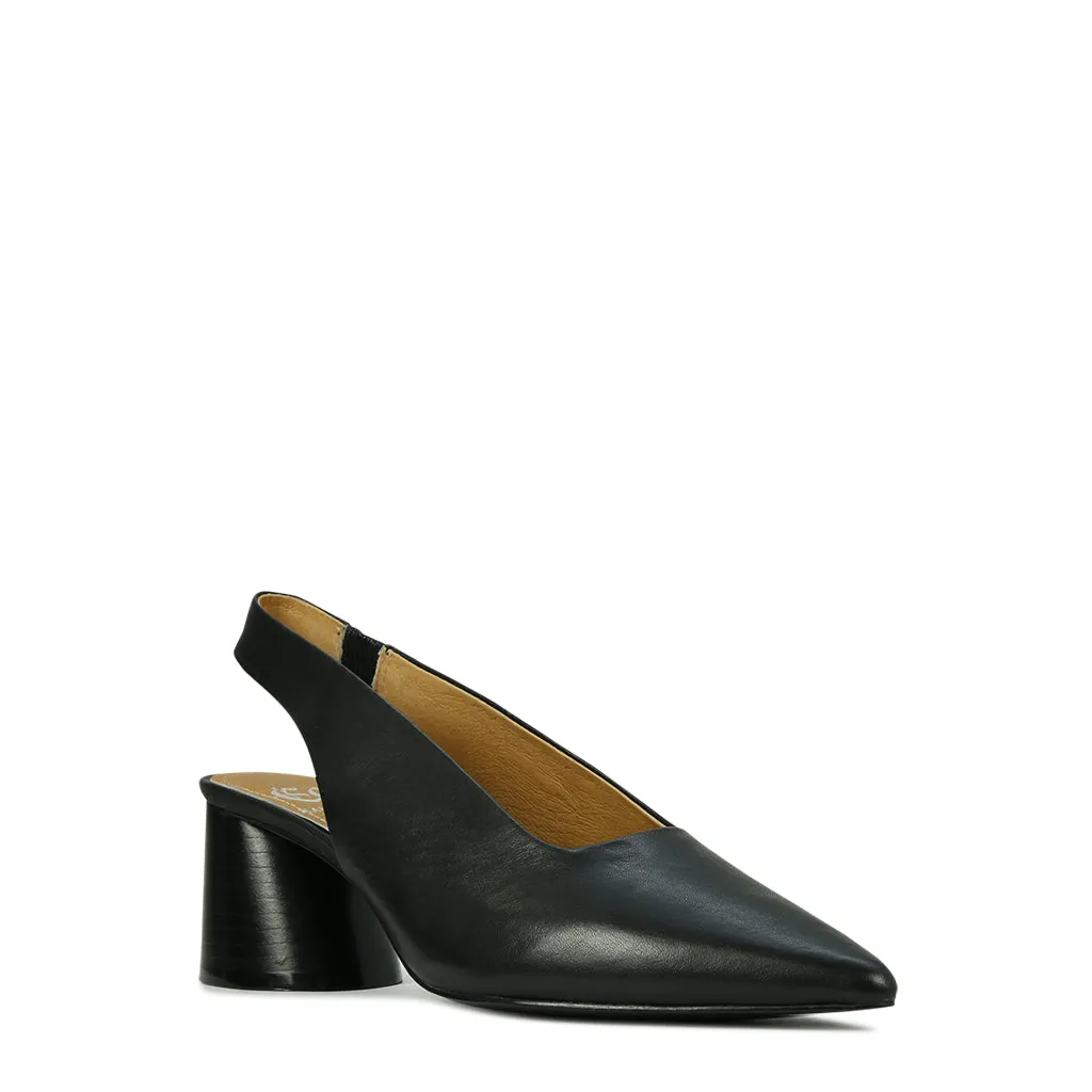 HALES LEATHER SLINGBACK HEELS