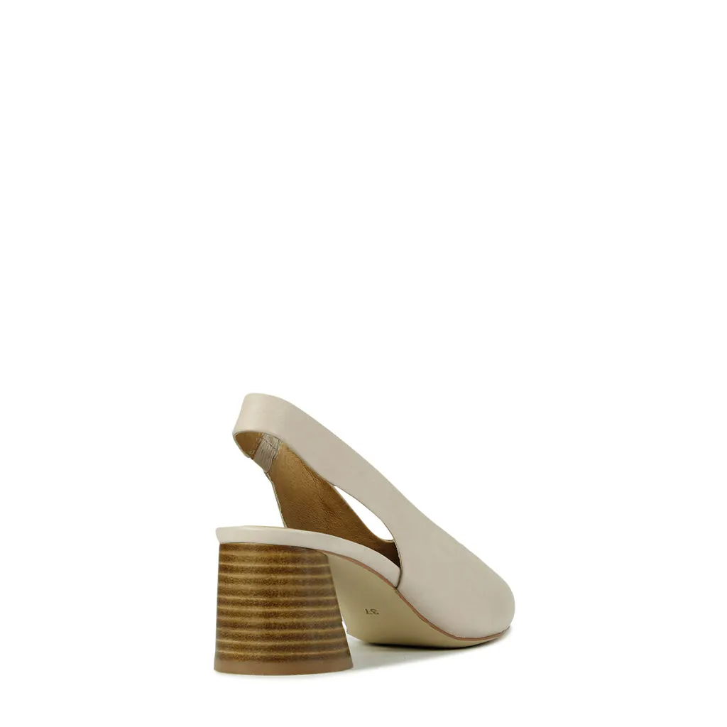 HALES LEATHER SLINGBACK HEELS