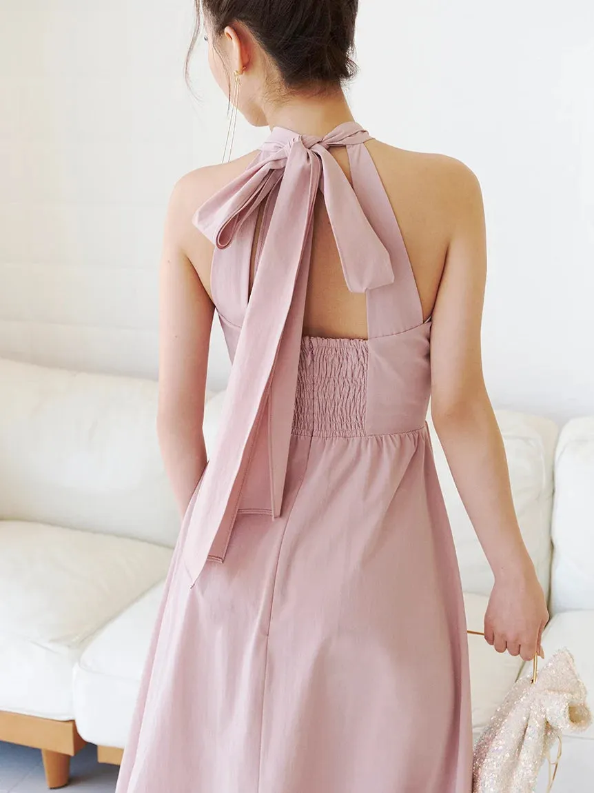 Halter Neck Maxi Dress