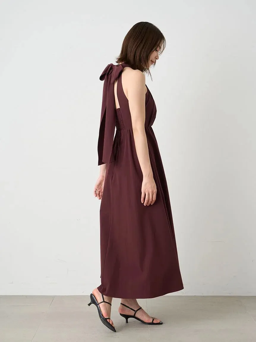 Halter Neck Maxi Dress