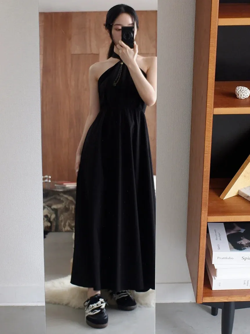 Halter Neck Maxi Dress